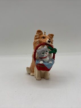 Hallmark Keepsake Ornament Dated 1991 Vintage Tramp And Laddie Handcrafted EUC